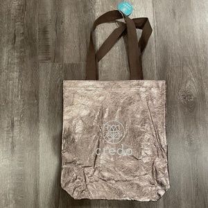 Credo Beauty Metallic Bronze Tote Bag